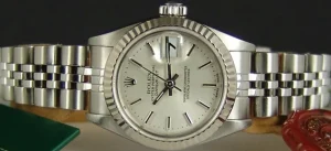 Ladies Watches | Dress Watches | Sant Blanc ROLEX Ladies 26mm 18kt White Gold & Stainless Steel DateJust Silver Stick Model 69174