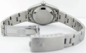 Ladies Watches | Dress Watches | Sant Blanc ROLEX Ladies 26mm 18kt White Gold & Stainless Steel DateJust MOP Deco Roman Dial Model 79174