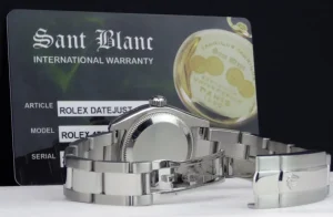 Ladies Watches | Dress Watches | Sant Blanc ROLEX Ladies 26mm Stainless Steel DateJust Black Index Dial Model 179160