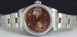 Ladies Watches | Dress Watches | Sant Blanc ROLEX Ladies 26mm Stainless Steel DateJust Rose Arabic Dial Model 79160