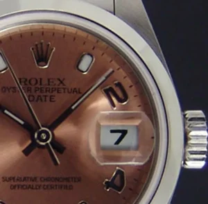 Ladies Watches | Dress Watches | Sant Blanc ROLEX Ladies 26mm Stainless Steel DateJust Rose Arabic Dial Model 79160