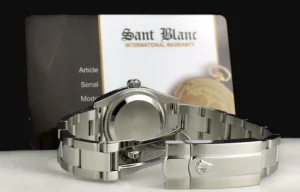 Ladies Watches | Dress Watches | Sant Blanc ROLEX Ladies 26mm Stainless Steel DateJust White Index Dial Oyster Band Model 179160