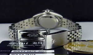 Ladies Watches | Dress Watches | Sant Blanc ROLEX Ladies 26mm White Gold & Stainless Steel DateJust Cream Arabic Dial Jubilee Band Model 79174