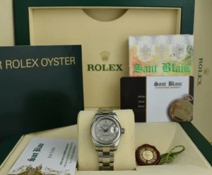 Ladies Watches | Dress Watches | Sant Blanc ROLEX Ladies Stainless Steel Datejust Mother of Pearl Gold Dust Diamond Dial Model 179160