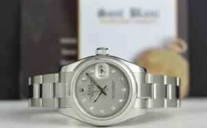 Ladies Watches | Dress Watches | Sant Blanc ROLEX Ladies Stainless Steel Datejust Mother of Pearl Gold Dust Diamond Dial Model 179160