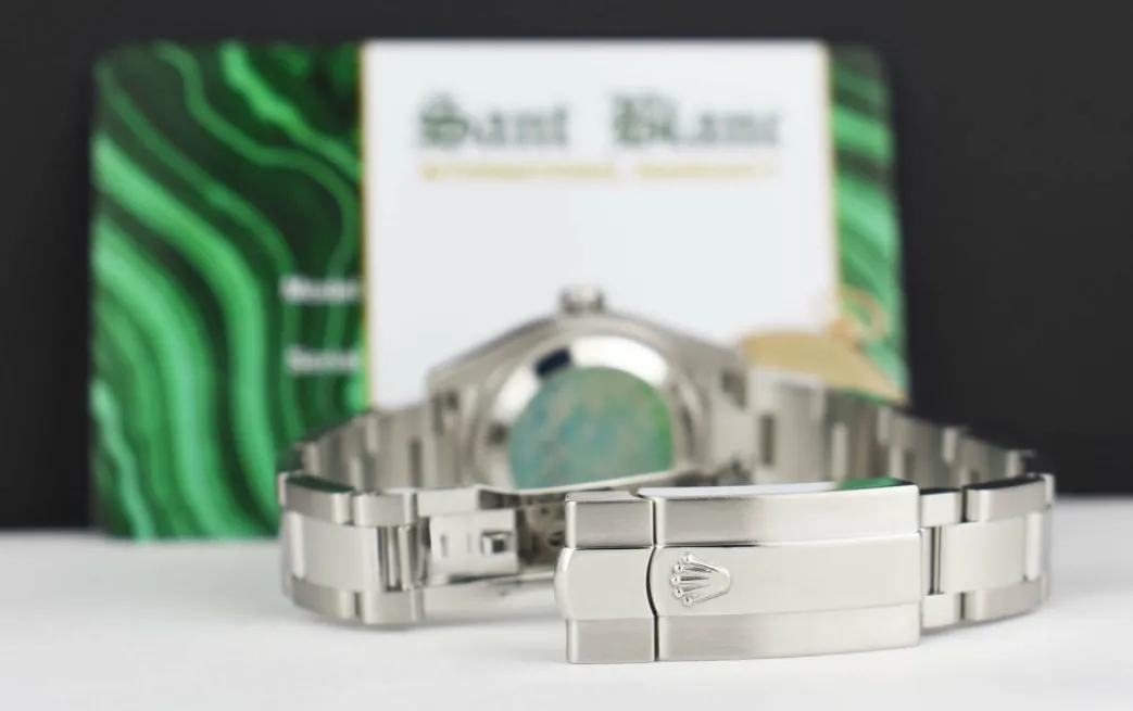 rolex_ladies_stainless_st_4.webp Dress Watches | Sant Blanc ROLEX Ladies Stainless Steel Datejust Mother of Pearl Diamond Oyster Band Model 179160