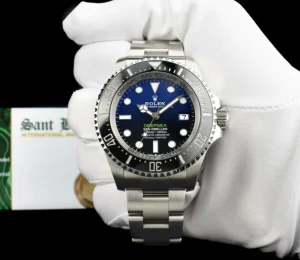Deep Diving Professional Watches | Sant Blanc ROLEX 44m Stainless Steel Deepsea SeaDweller James Cameron D-Blue Card Model 136660
