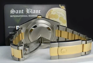 Men's Watches | Dress Watches | Sant Blanc ROLEX Mens 18kt Gold & Stainless Steel DateJust II Ivory Index Model 116333
