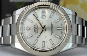 Dress Watches | Men's Watches | Sant Blanc ROLEX Mens 18kt White Gold & Stainless Steel DateJust II Silver Index Dial Model 116334