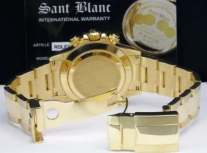 Men's Watches | Racing Professional Watches | Sant Blanc ROLEX Mens 40mm 18kt Gold Daytona Mother Of Pearl Roman Dial Model 116528