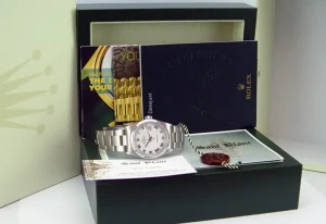 Men's Watches | Dress Watches | Sant Blanc ROLEX Men's 36mm Stainless Steel Datejust White Roman Dial Oyster Band Model 16200
