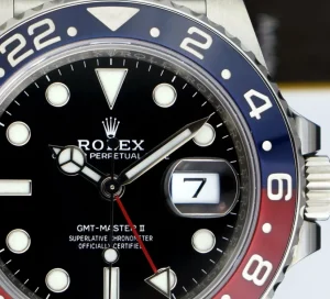 Men's Watches | Pilots Professional Watches | Sant Blanc ROLEX Mens 40mm Stainless Steel GMT Master II PEPSI Ceramic Bezel 126710BLRO