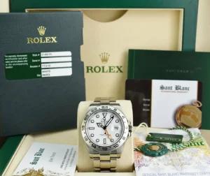 Sports Watches | Men's Watches | Sant Blanc ROLEX Mens Stainless Steel Explorer II White Index Dial Model 216570