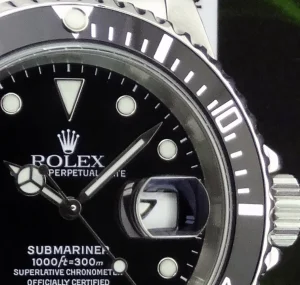 Diving Professional Watches | Sports Watches | Sant Blanc ROLEX Mens Stainless Steel Submariner Black Index Dial SEL Model 16610