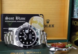 Diving Professional Watches | Sports Watches | Sant Blanc ROLEX Mens Stainless Steel Submariner Black Index Dial SEL Model 16610