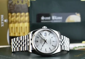 Dress Watches | Men's Watches | Sant Blanc ROLEX Mens Stainless Steel DATEJUST Silver Index Dial Jubilee Band Model 116200