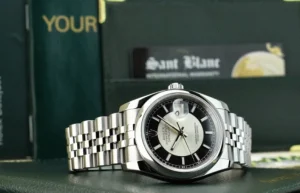 Men's Watches | Dress Watches | Sant Blanc ROLEX Mens Stainless Steel Datejust 36 Black BulIseye Dial Jubilee Band Model 116200