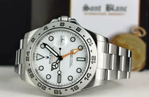 Sports Watches | Men's Watches | Sant Blanc ROLEX Mens Stainless Steel Explorer II White Index Dial Model 216570