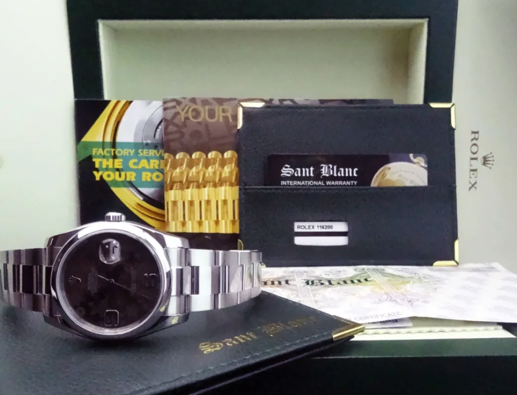 rolex_mens_stainless_stee_3-2.webp Men's Watches | Dress Watches | Sant Blanc ROLEX Mens Stainless Steel DateJust Oyster Bracelet Model 116200