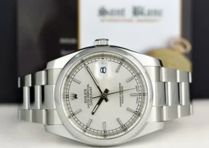 Men's Watches | Dress Watches | Sant Blanc ROLEX Mens Stainless Steel DateJust 36 Silver Index Dial Oyster Band Model 116200