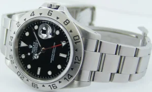 Sports Watches | Men's Watches | Sant Blanc ROLEX Mens Stainless Steel Explorer II Black Index Dial SEL Model 16570