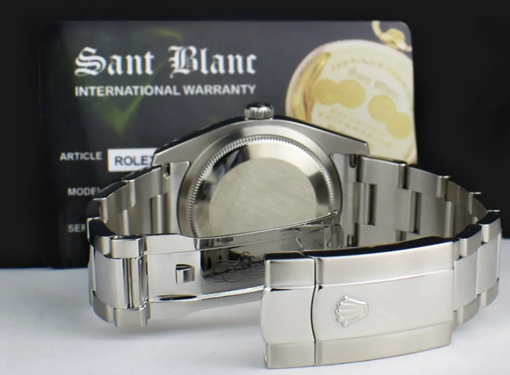 rolex_mens_stainless_stee_7-8.webp Men's Watches | Dress Watches | Sant Blanc ROLEX Mens Stainless Steel DateJust Silver Index Dial Oyster Band Model 116200