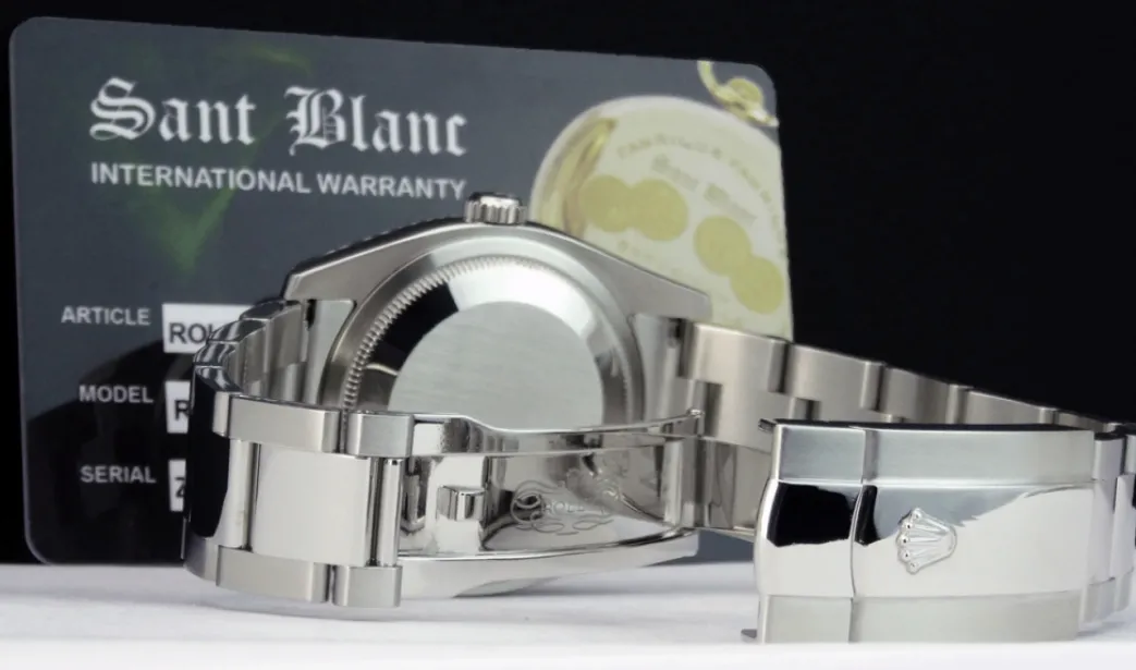 rolex_mens_stainless_stee_8-4.webp Men's Watches | Dress Watches | Sant Blanc ROLEX Mens Stainless Steel DateJust 36 Blue Roman Dial Oyster Band Model 116200