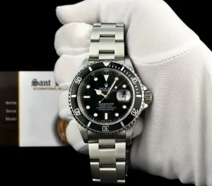 Diving Professional Watches | Sports Watches | Sant Blanc ROLEX Mens Vintage Stainless Steel Submariner Black Dial Model 16610