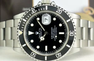 Diving Professional Watches | Sports Watches | Sant Blanc ROLEX Mens Vintage Stainless Steel Submariner Black Dial Model 16610