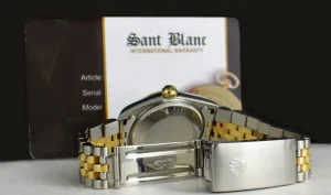 Ladies Watches | Dress Watches | Sant Blanc ROLEX Midsize 18kt Gold & Stainless Steel Datejust White Roman Dial Model 68273