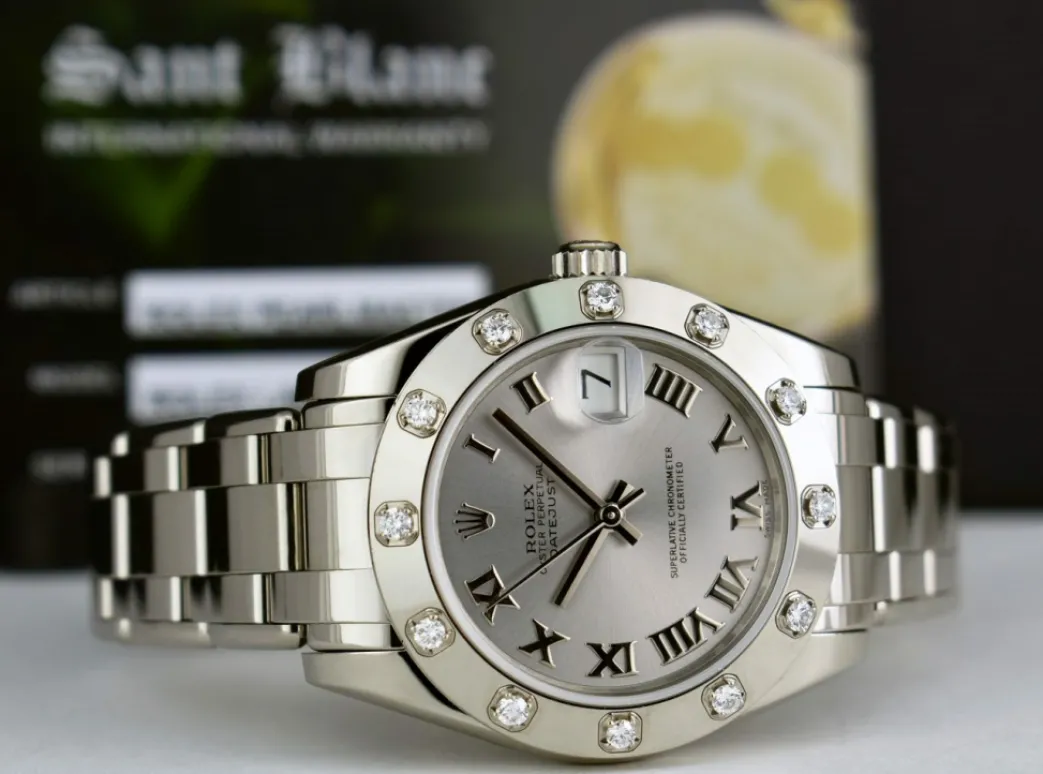 rolex_midsize_kt_white_go_4.webp The Masterpiece | Sant Blanc ROLEX Midsize 18kt White Gold Pearlmaster Masterpiece Silver Roman Model 81319