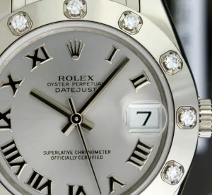 The Masterpiece | Sant Blanc ROLEX Midsize 18kt White Gold Pearlmaster Masterpiece Silver Roman Model 81319