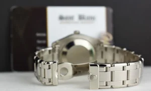 The Masterpiece | Sant Blanc ROLEX Midsize White Gold Pearlmaster Datejust Silver Roman Card Model 81319