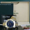 Sports Watches | Racing Professional Watches | Sant Blanc ROLEX 40mm 18kt Gold & Stainless Steel Daytona Blue Arabic "Race" Dial Model 116523