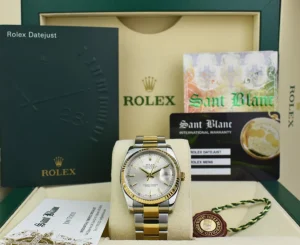 Dress Watches | Sant Blanc ROLEX 36mm 18kt Gold & Stainless Steel Datejust 36 Silver Index Dial Model 116233