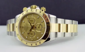 Sports Watches | Men's Watches | Sant Blanc ROLEX 40mm 18kt Gold & Stainless Steel Daytona Champagne Index Dial Model 116523