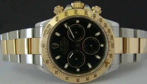 Sports Watches | Men's Watches | Sant Blanc ROLEX 40mm 18kt Gold & Stainless Steel Daytona Black Index Dial Model 116523