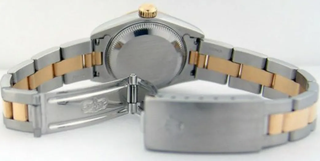 rolex_mm_kt_gold__stainle_4-5.webp Ladies Watches | Dress Watches | Sant Blanc ROLEX 26mm 18kt Gold & Stainless Steel Ladies DateJust White Roman Dial Model 69173