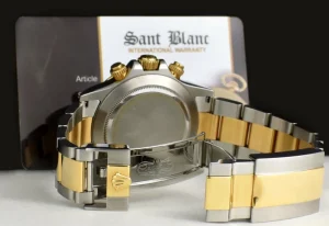 Sports Watches | Men's Watches | Sant Blanc ROLEX 40mm 18kt Gold & Stainless Steel Daytona Slate Index Dial Model 116503
