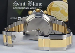 Sports Watches | Racing Professional Watches | Sant Blanc ROLEX 40mm 18kt Gold & Stainless Steel Daytona Blue Arabic 