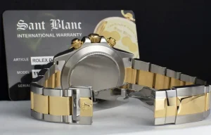 Sports Watches | Racing Professional Watches | Sant Blanc ROLEX 40mm 18kt Gold & Stainless Steel Daytona Champagne Diamond Dial Model 116523