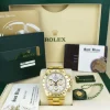Racing Professional Watches | Sant Blanc ROLEX 40mm 18kt Gold Daytona White Index Dial with Card & Tags Model 116528