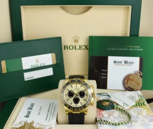 Sports Watches | Men's Watches | Sant Blanc ROLEX 40mm 18kt Gold Daytona Oysterflex Strap Champagne Paul Newman Model 116518LN