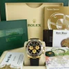 Sports Watches | Men's Watches | Sant Blanc ROLEX 40mm 18kt Gold Daytona Oysterflex Strap Black Paul Newman Model 116518LN