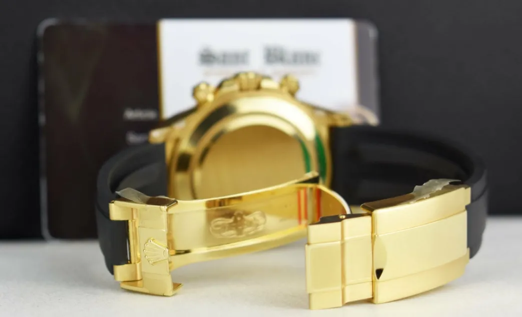 rolex_mm_kt_gold_daytona__4-10.webp Sports Watches | Men's Watches | Sant Blanc ROLEX 40mm 18kt Gold Daytona Oysterflex Strap Champagne Paul Newman Model 116518LN