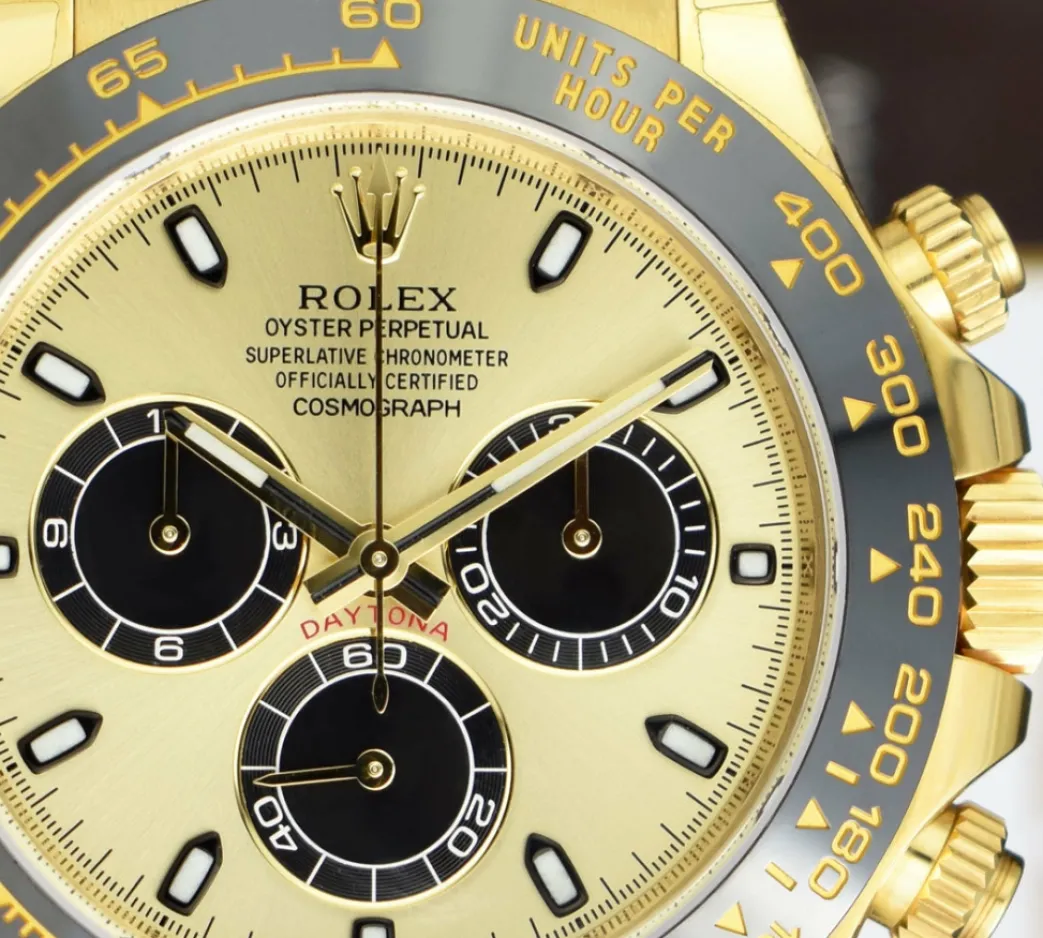 rolex_mm_kt_gold_daytona__6-10.webp Sports Watches | Men's Watches | Sant Blanc ROLEX 40mm 18kt Gold Daytona Oysterflex Strap Champagne Paul Newman Model 116518LN