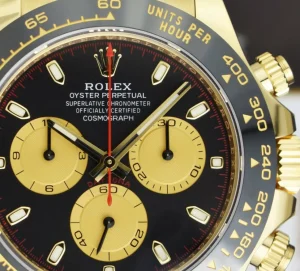 Sports Watches | Men's Watches | Sant Blanc ROLEX 40mm 18kt Gold Daytona Oysterflex Strap Black Paul Newman Model 116518LN