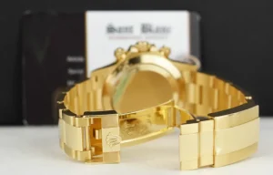 Racing Professional Watches | Sant Blanc ROLEX 40mm 18kt Gold Daytona White Index Dial with Card & Tags Model 116528
