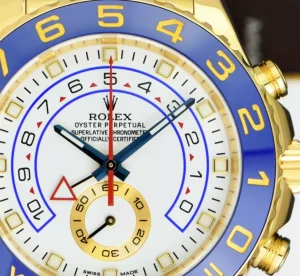 Yachting Professional Watches | Men's Watches | Sant Blanc ROLEX 44mm 18kt Gold Yacht-Master II Blue Hands With Box & Card Model 116688