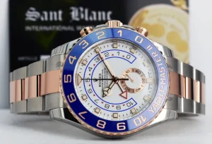 Sports Watches | Yachting Professional Watches | Sant Blanc ROLEX 44mm 18kt Rose Gold & Stainless Steel YachtMaster II Model 116681